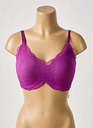 Soutien-gorge sans armature haut soutien-gorge moulé violet TRIUMPH femme