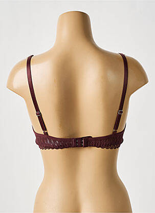 Soutien-gorge effet matière satinée haut soutien-gorge moulé marron TRIUMPH femme