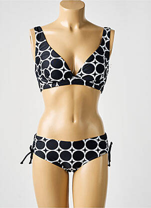 Maillot de bain 2 pièces stretch haut soutien-gorge emboitant noir SUNMARIN femme