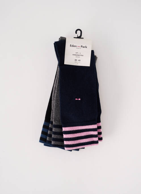 Chaussettes bleu EDEN PARK pour homme