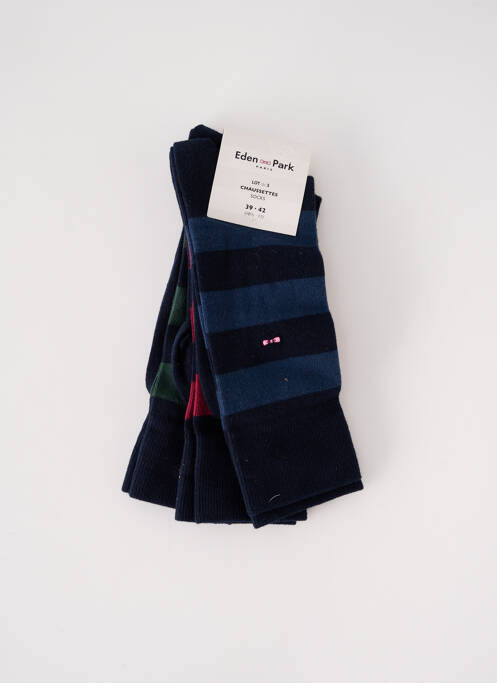 Chaussettes bleu EDEN PARK pour homme