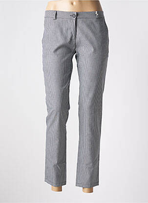 Pantalon 7/8 stretch taille basse bleu PLEASE femme