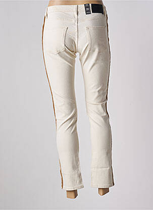 Jeans coupe slim stretch taille normale beige SCHOOL RAG femme