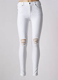 Jeans skinny taille haute taille haute blanc DR DENIM femme