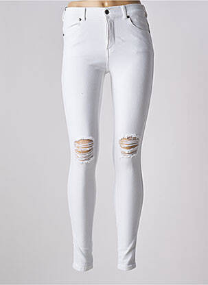 Jeans skinny taille haute taille haute blanc DR DENIM femme