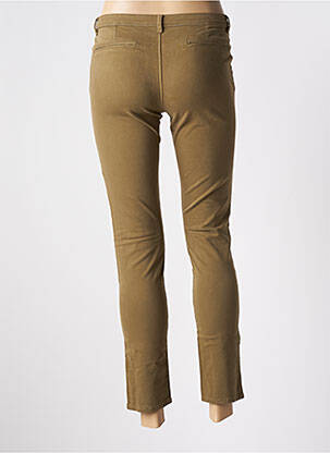 Pantalon 7/8 stretch taille normale vert SCHOOL RAG femme