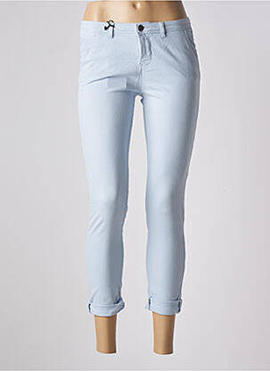 Pantalon 7/8 stretch taille normale bleu SCHOOL RAG femme