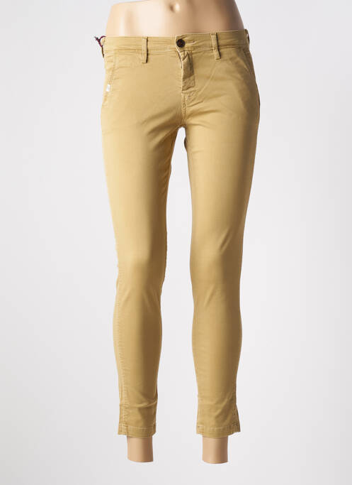 Pantalon 7/8 stretch taille normale beige TEDDY SMITH femme