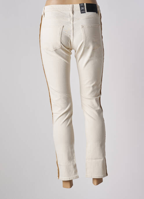 Jeans coupe slim beige SCHOOL RAG pour femme