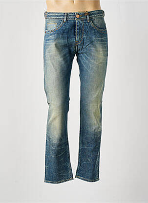 Jeans coupe droite tissage brut taille normale bleu FIVE PM homme