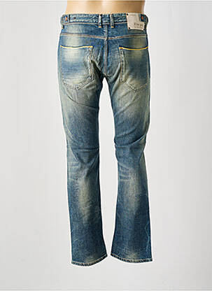 Jeans coupe droite fermeture zippée sous rabat boutonné taille normale bleu FIVE PM homme