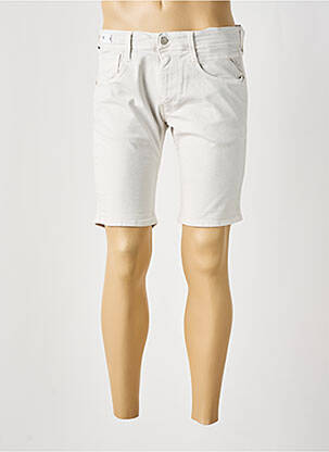 Bermuda tissage denim taille normale beige REPLAY homme
