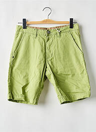 Bermuda coupe droite taille normale vert RECYCLED ART WORLD homme
