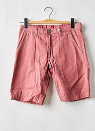 Bermuda coupe droite taille normale rose RECYCLED ART WORLD homme