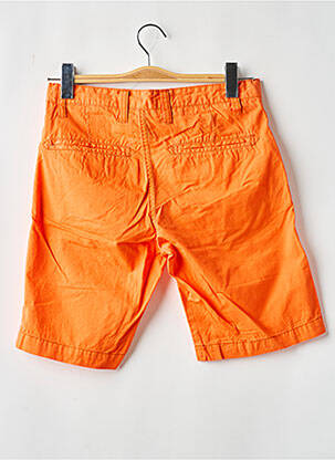 Bermuda coupe droite taille normale orange RECYCLED ART WORLD homme