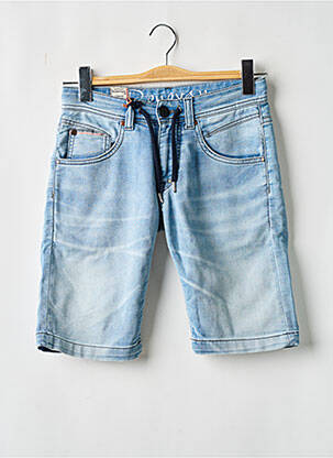 Bermuda tissage denim taille normale bleu DONOVAN homme