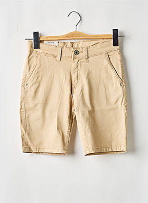 Bermuda fermeture zippée sous rabat boutonné beige PEPE JEANS garçon