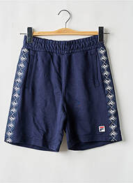 Bermuda tissage popeline taille élastique bleu FILA garcon