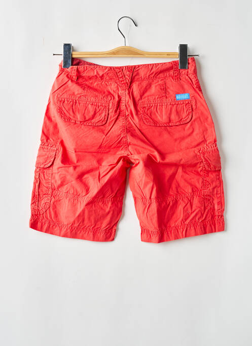 Bermuda fermeture zippée sous rabat boutonné rouge KAPORAL garcon