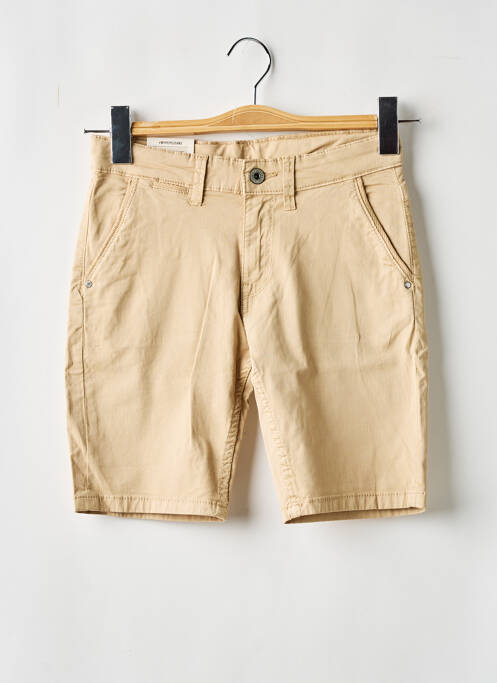 Bermuda fermeture zippée sous rabat boutonné beige PEPE JEANS garcon