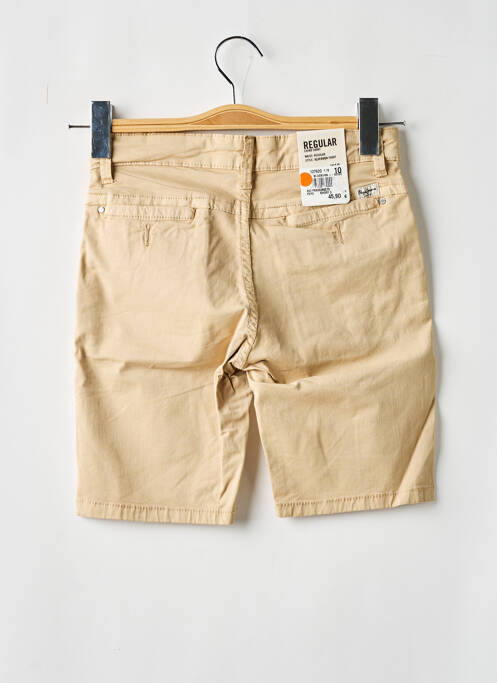 Bermuda fermeture zippée sous rabat boutonné beige PEPE JEANS garcon