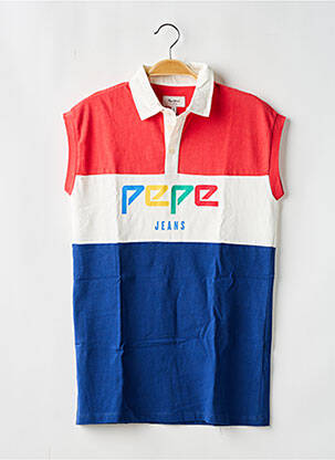 Robe mi-longue sans manche sans manche rouge PEPE JEANS fille