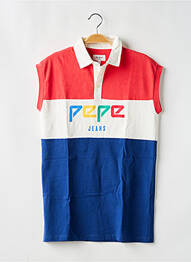 Robe mi-longue sans manche sans manche rouge PEPE JEANS fille