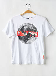 T-shirt stretch manches courtes blanc LE TEMPS DES CERISES garcon
