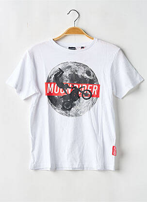 T-shirt stretch manches courtes blanc LE TEMPS DES CERISES garcon
