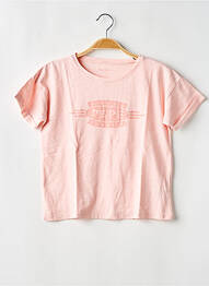 T-shirt stretch manches courtes rose PEPE JEANS fille