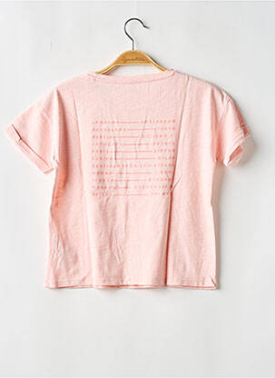 T-shirt stretch manches courtes rose PEPE JEANS fille