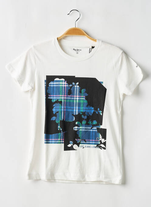 T-shirt stretch manches courtes beige PEPE JEANS garcon