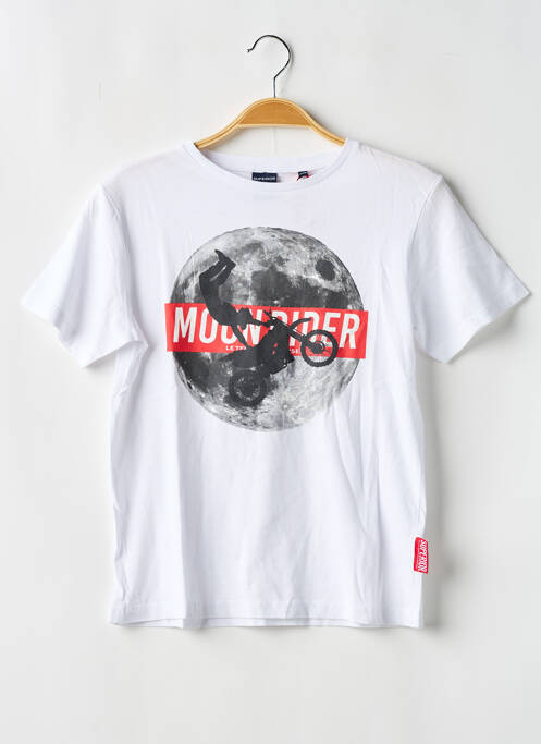 T-shirt stretch manches courtes blanc LE TEMPS DES CERISES garcon