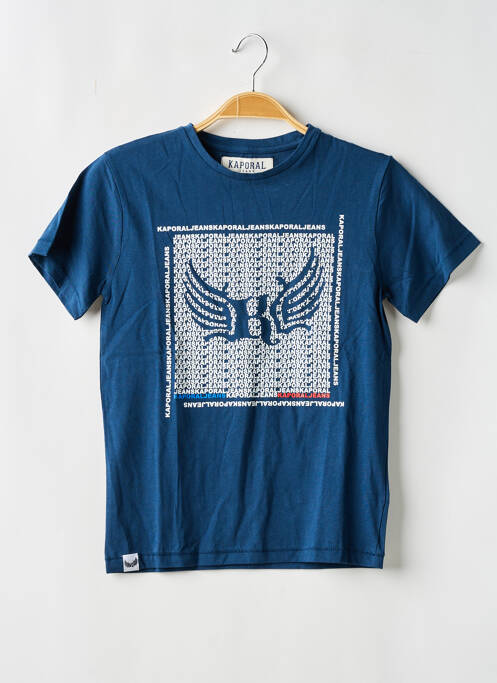 T-shirt stretch manches courtes bleu KAPORAL enfant