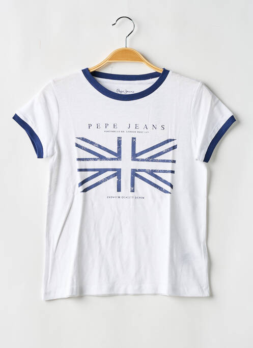 T-shirt bleu PEPE JEANS pour fille