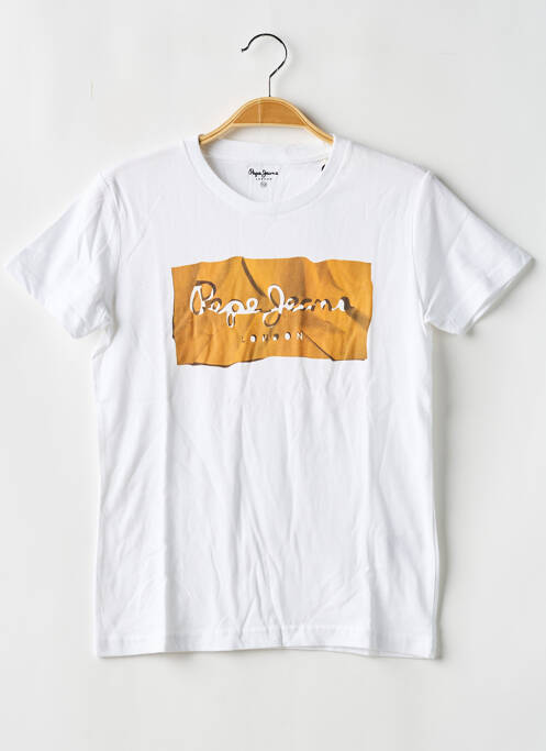 T-shirt blanc PEPE JEANS pour garçon