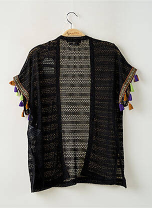 Gilet manches courtes stretch noir TEDDY SMITH fille