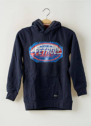 Sweat-shirt à capuche stretch manches longues bleu PETROL INDUSTRIES garçon