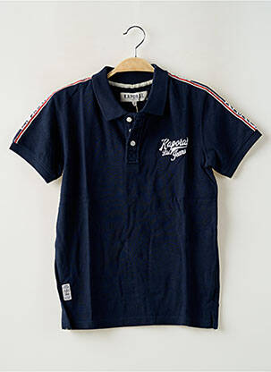 Polo broderie manches courtes bleu KAPORAL garcon