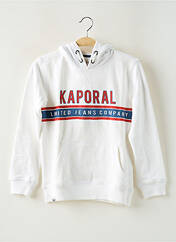 Sweat-shirt à capuche blanc KAPORAL pour garçon seconde vue