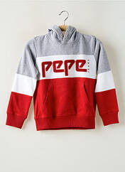 Sweat-shirt à capuche rouge PEPE JEANS pour garçon seconde vue