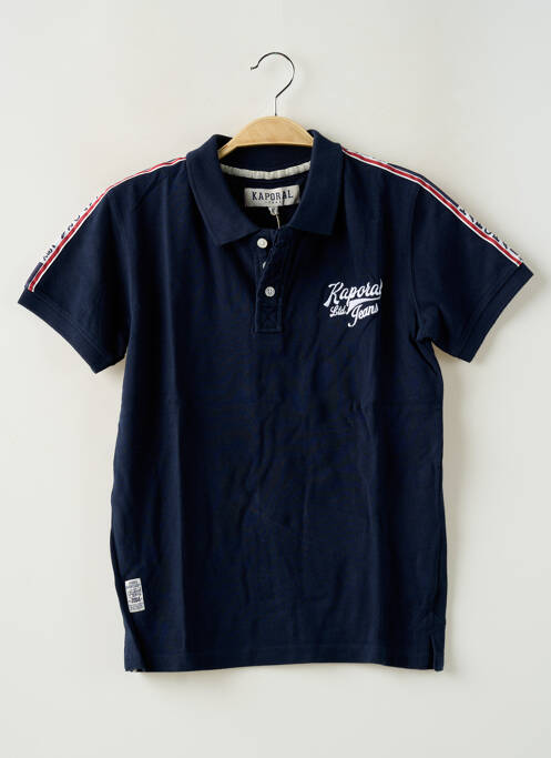 Polo broderie manches courtes bleu KAPORAL garcon
