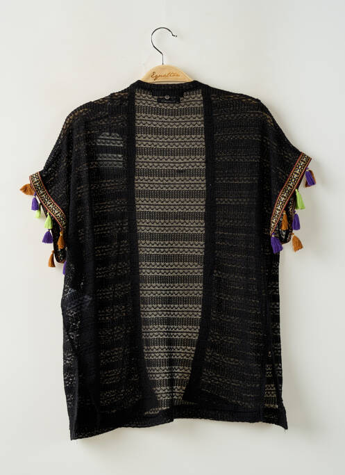 Gilet manches courtes noir TEDDY SMITH pour fille