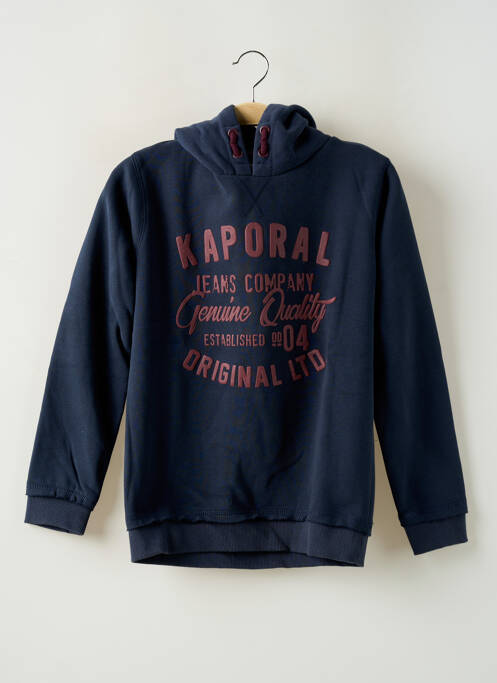 Sweat-shirt à capuche bleu KAPORAL pour garçon