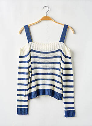 Pull resserrée sur le bas manches longues blanc PEPE JEANS fille