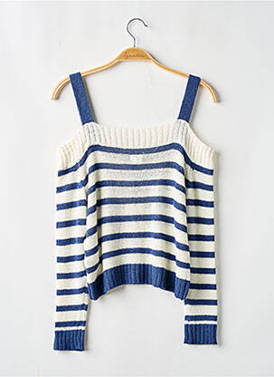 Pull resserrée sur le bas manches longues blanc PEPE JEANS fille