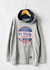 Sweat-shirt à capuche gris PETROL INDUSTRIES pour garçon seconde vue