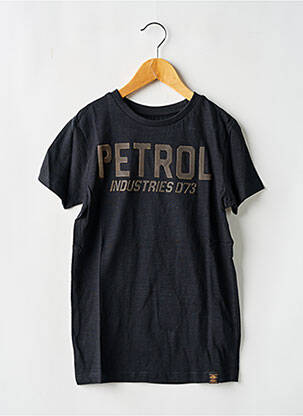 T-shirt noir PETROL INDUSTRIES pour garçon