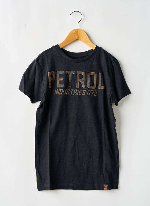 T-shirt noir PETROL INDUSTRIES pour garçon