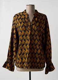 Blouse imprimé fantaisie manches longues noir ANONYME DESIGNERS femme
